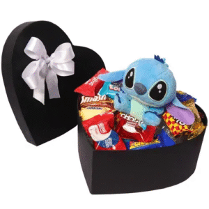 Coração de Bombom e Stitch
