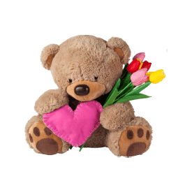 Teddy With Flower