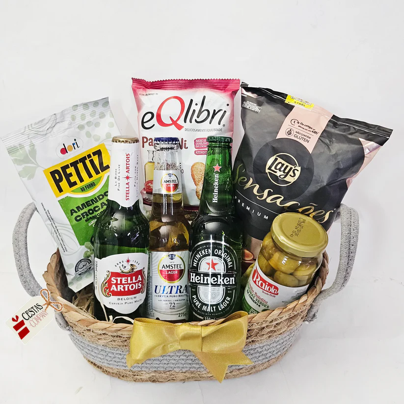 Cesta Cervejas e Aperitivos Luxo - Imagem 2